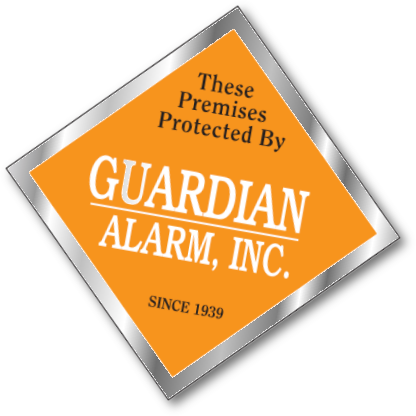 custom printed Alarm Company window decals