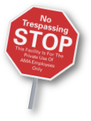 reflective custom no trespassing property sign