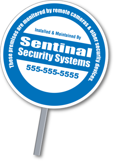 custom printed security Yard Sign yard signs